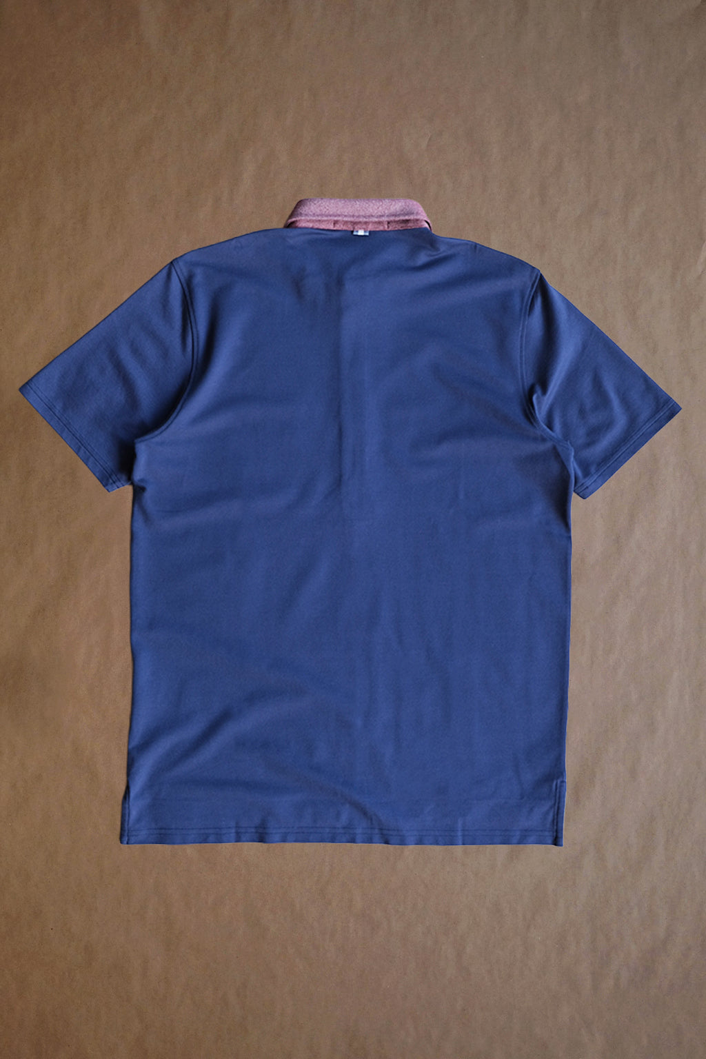 Ford 2-Tone 5 Button Polo - Navy/Red Line