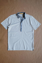 Ford 2-Tone 5 Button Polo - Fawn/Lt. Grey Heather
