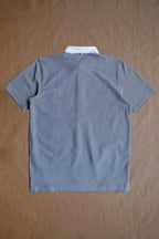 Ford 5 Button Striped Polo - Navy/White