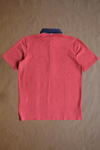 Ford 5 Button Striped Polo - Red Line Heather/Ruth