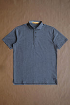 Cafferty Performance Jacquard Polo - Charcoal Heather Houndstooth