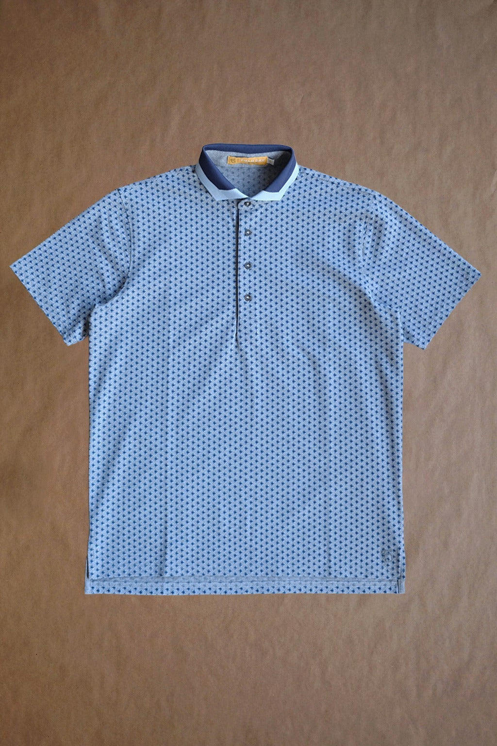 The Dunne Performance Polo - Light Grey Heather Spur Print