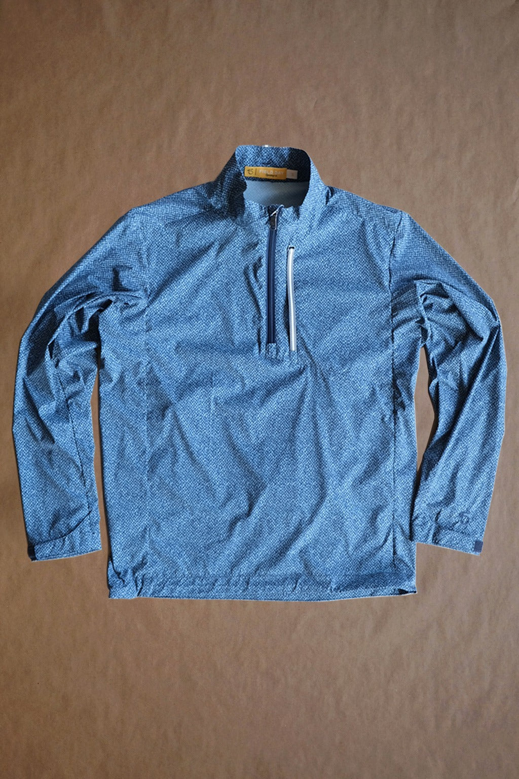 The Wyatt Windstop Packable Jacket - Navy Donegal