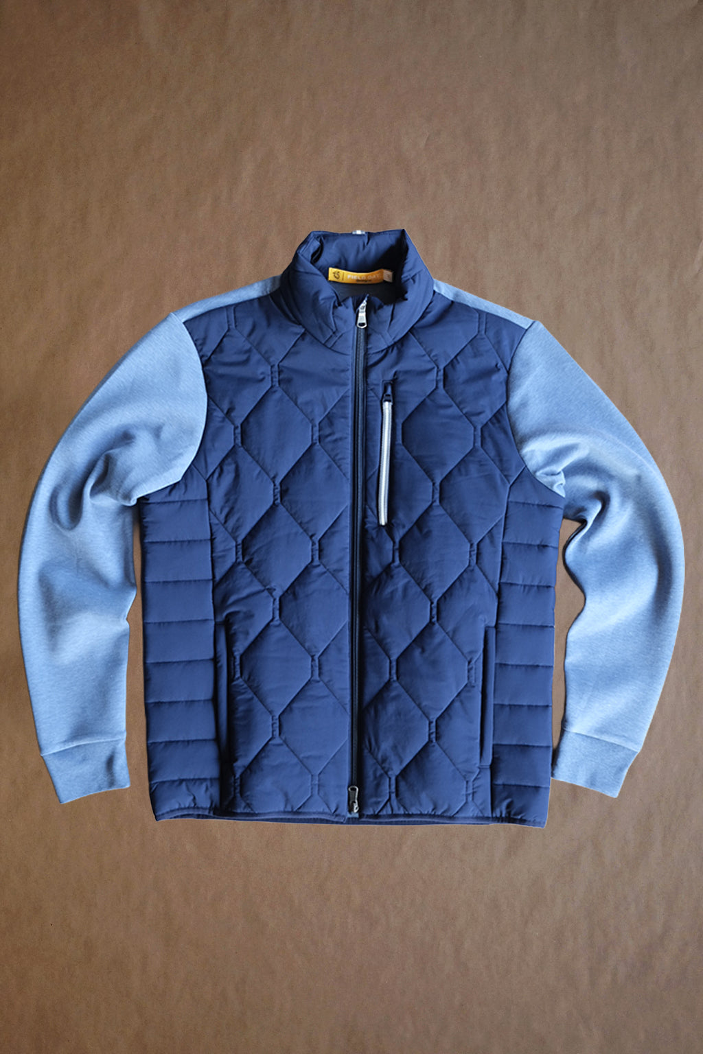 The Frankie Cross Full Zip - Navy/Shedd Heather