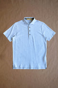 The Fessenden Polo - Light Grey Heather Houndstooth