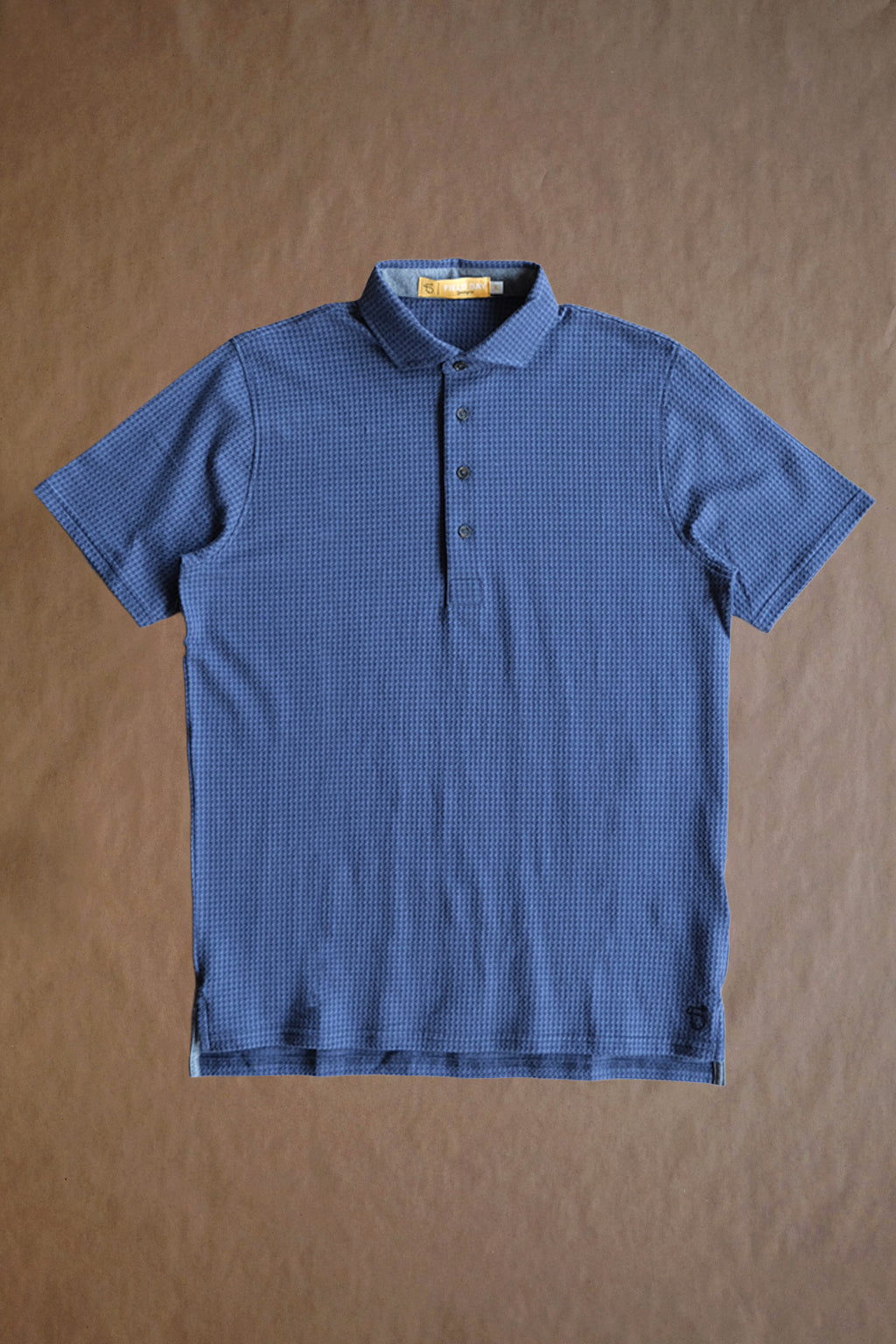 The Fessenden Polo - Navy Houndstooth