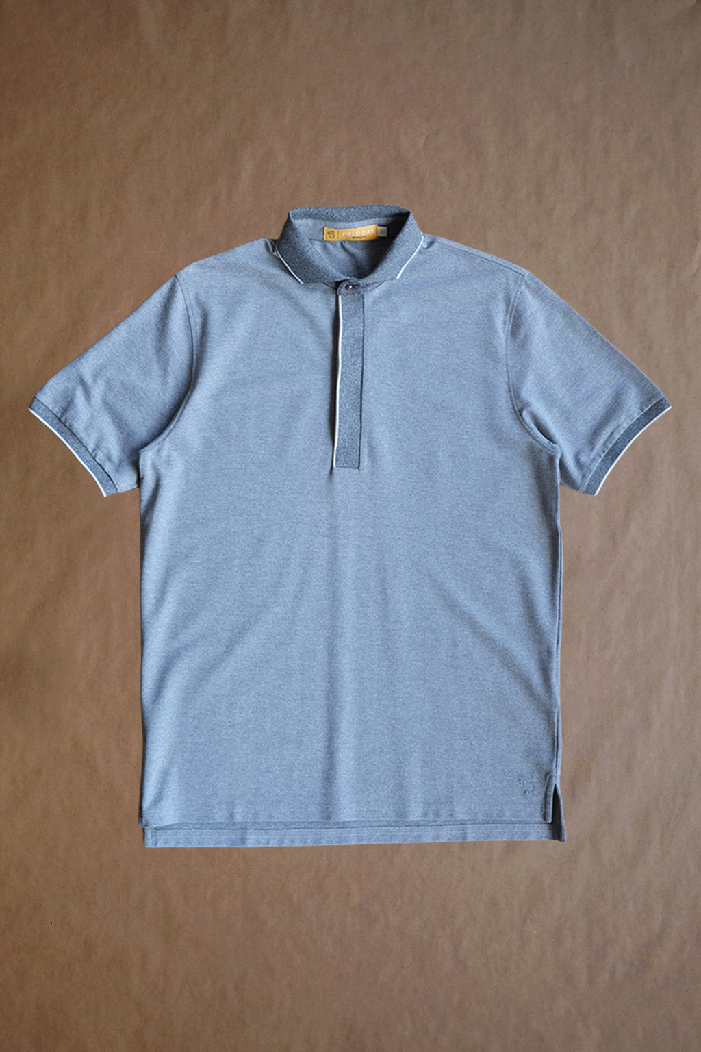 Varner Performance Pique Polo - Lt. Grey/Charcoal Heather