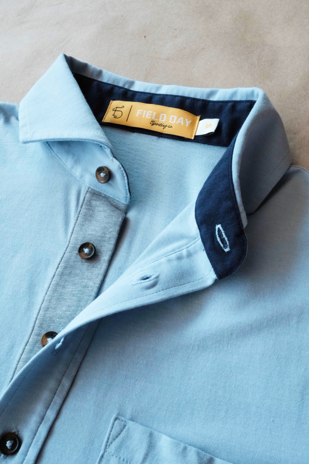 Francis 4 Button Pocket Polo - Burnham Heather
