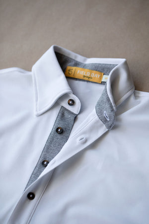 Ford 5 Button Polo - White