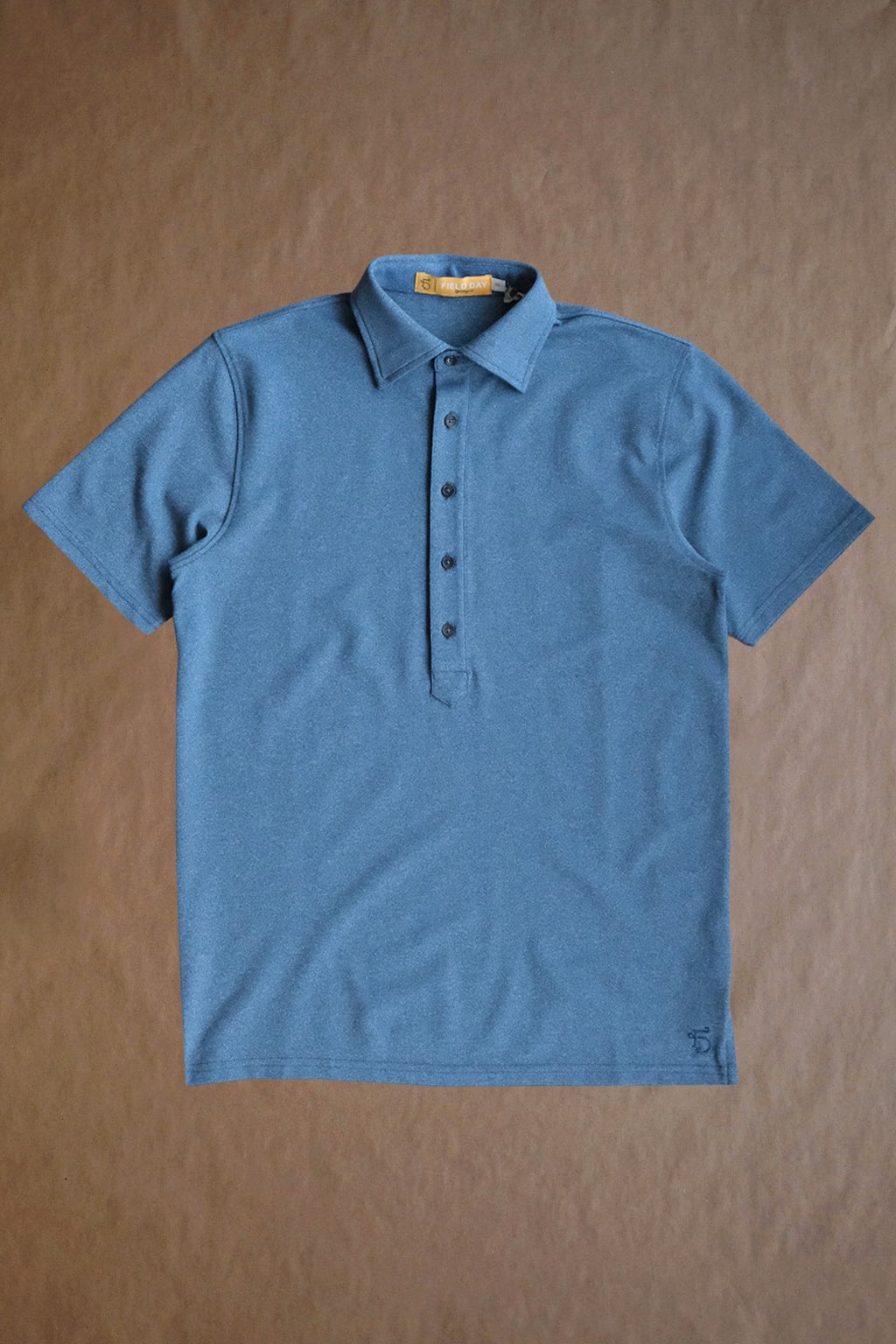 Ford 5 Button Polo - Pier Heather - Sample