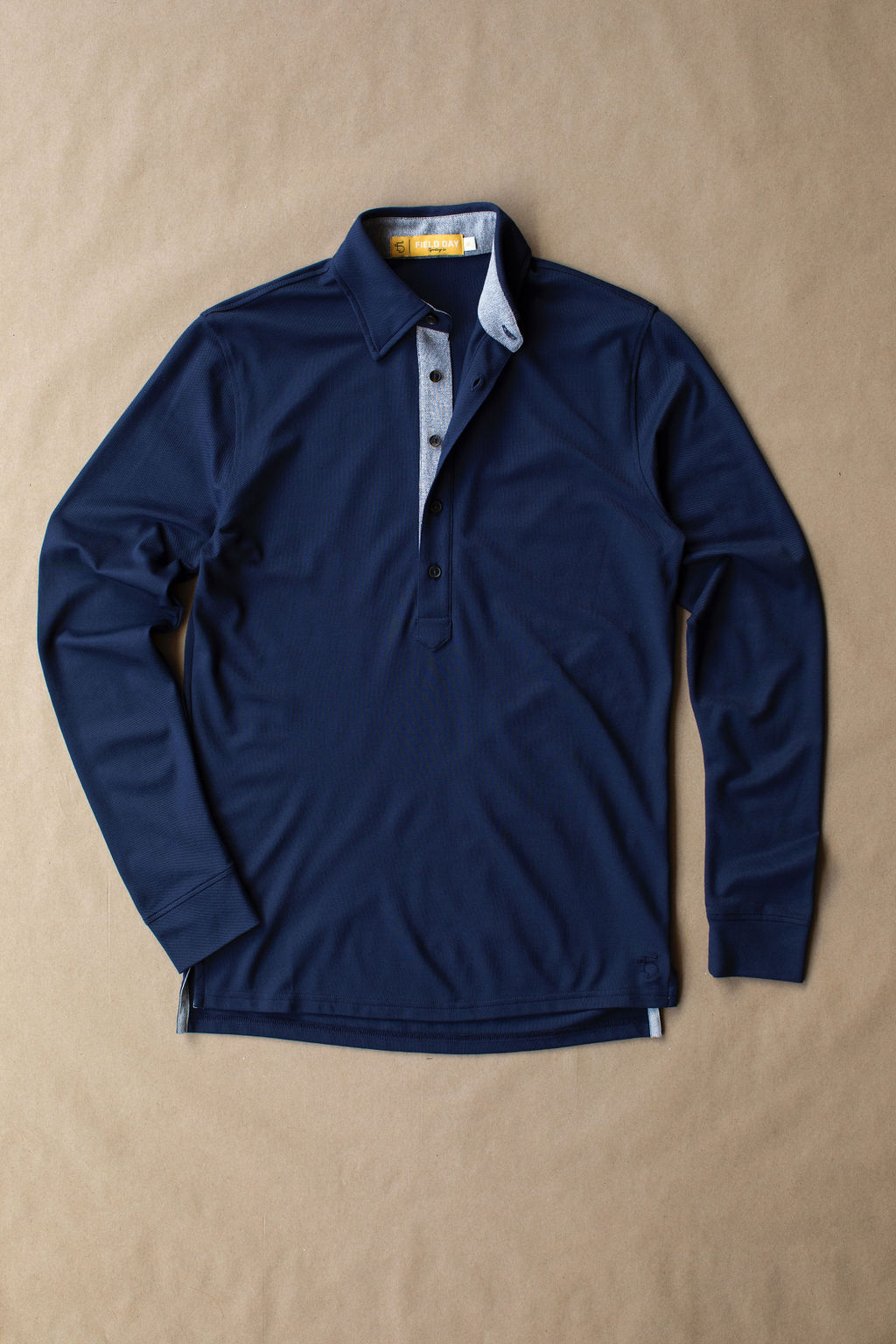 Ford 5 Button Long Sleeve Polo