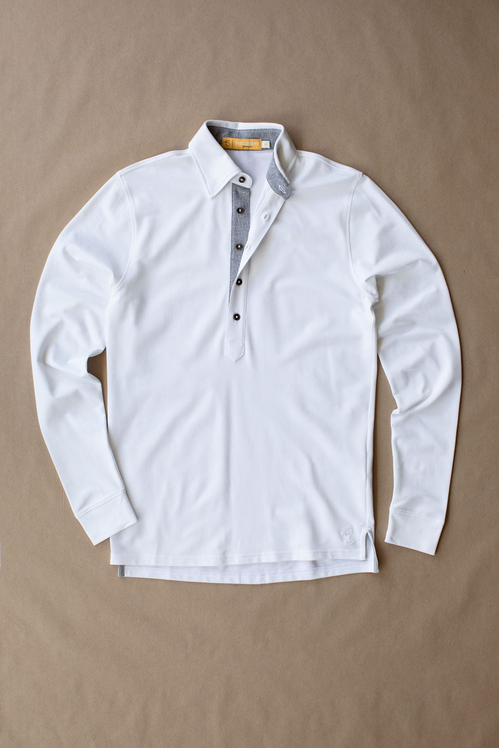 Ford 5 Button Long Sleeve Polo