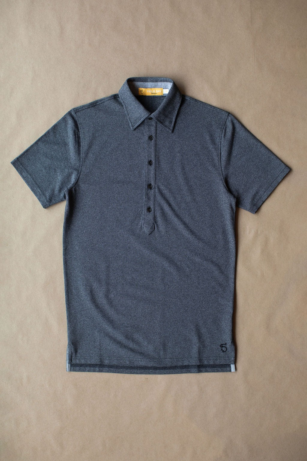 Ford 5 Button Polo - Charcoal - Sample