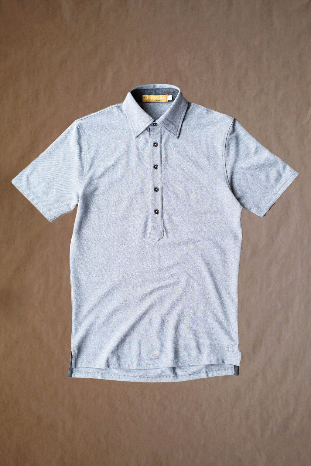 Ford 5 Button Polo - Light Grey Heather