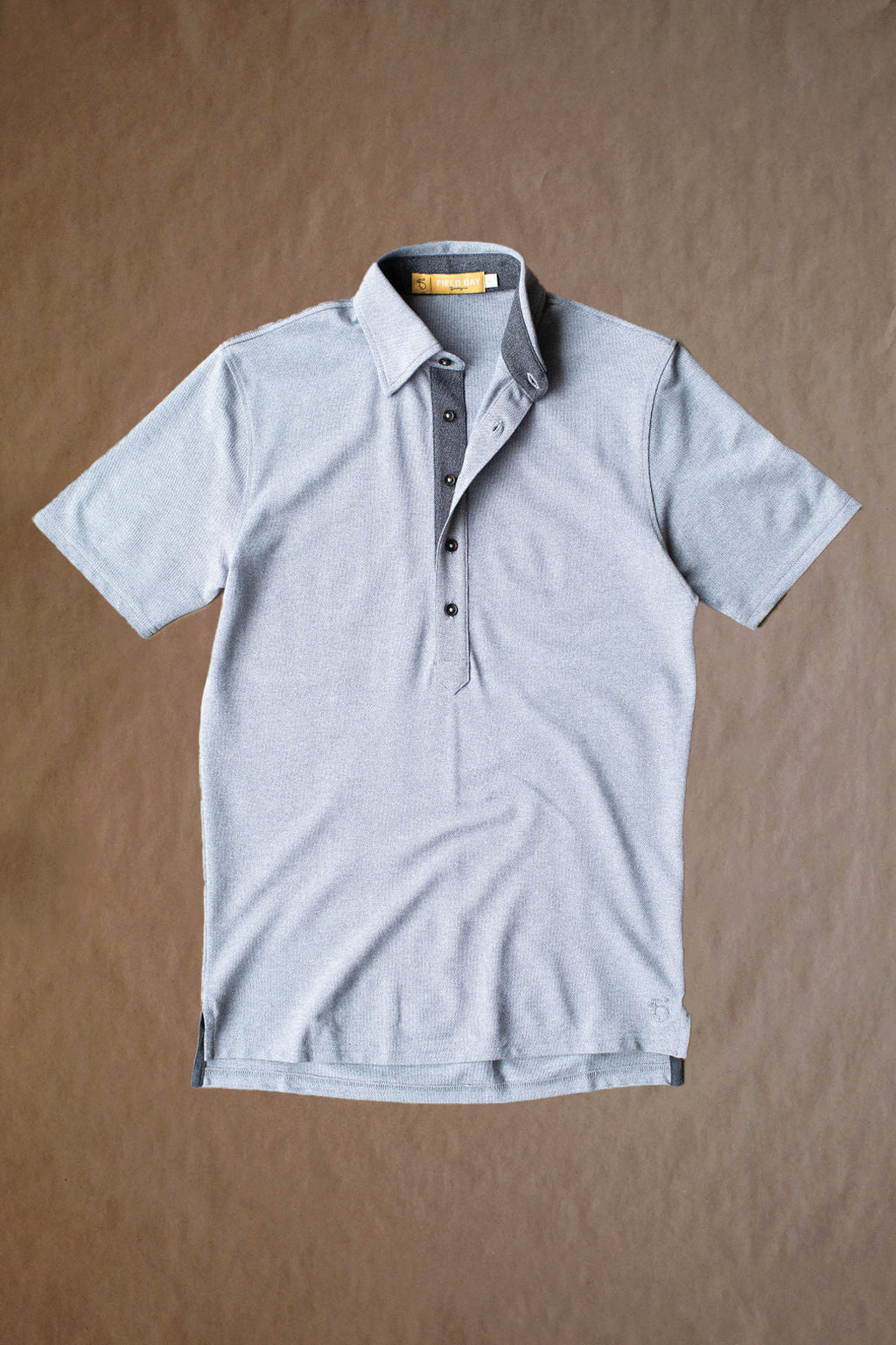 Ford 5 Button Polo - Light Grey Heather