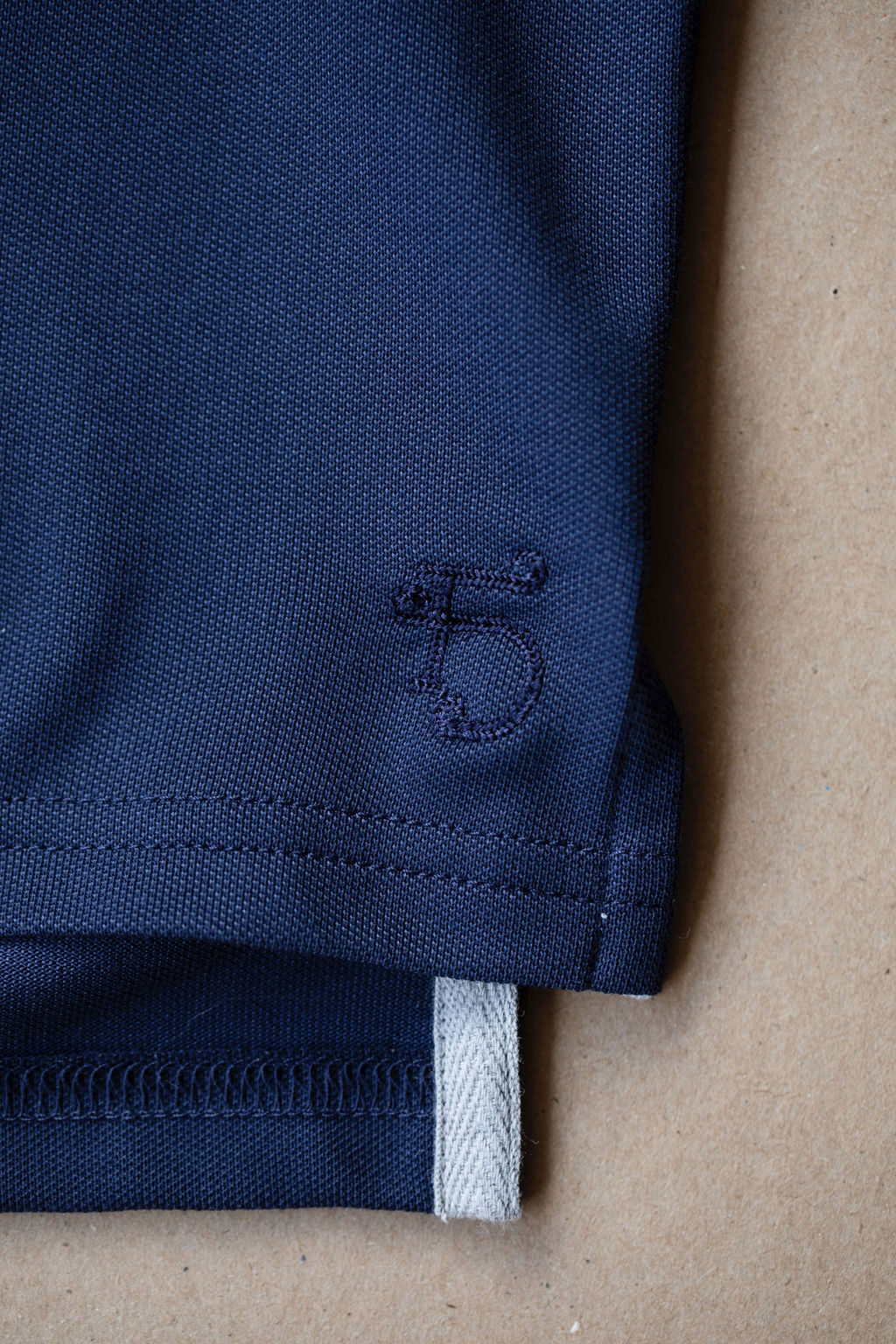 Ford 5 Button Long Sleeve Polo - Navy