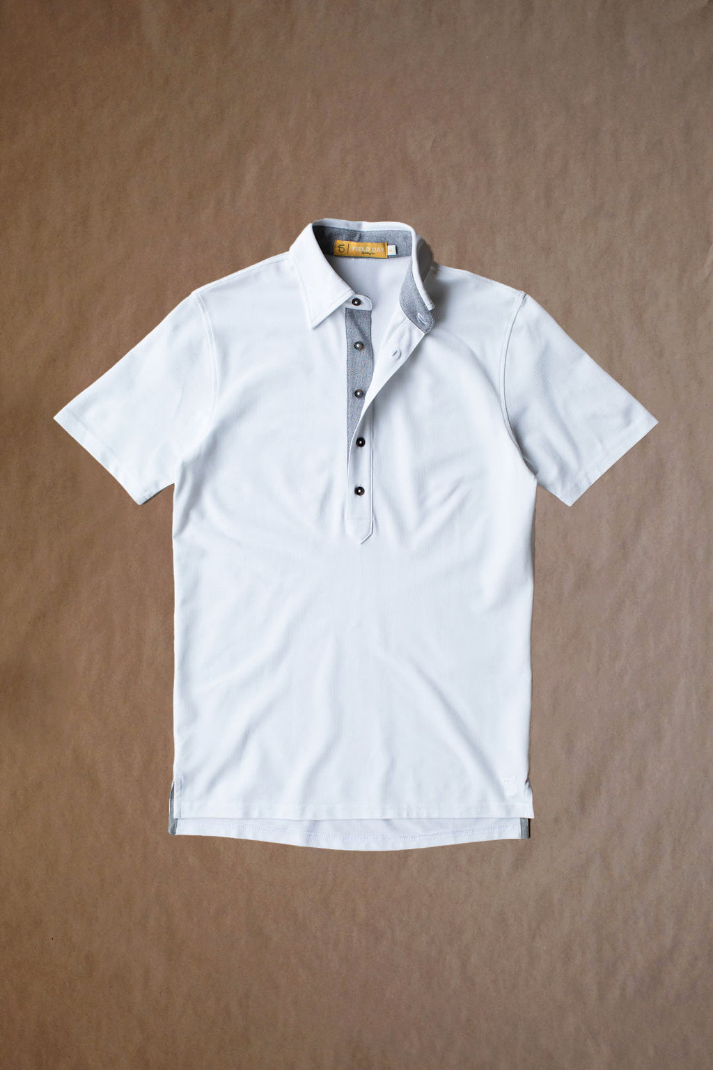 Ford 5 Button Polo - White