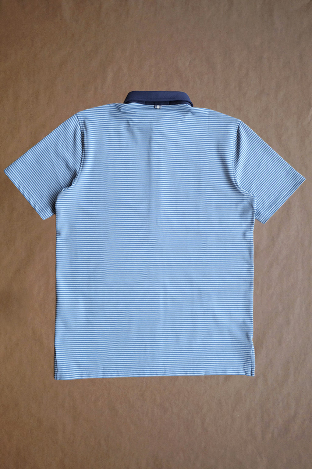 Ford 5 Button Striped Polo - Burnham Heather/Shedd