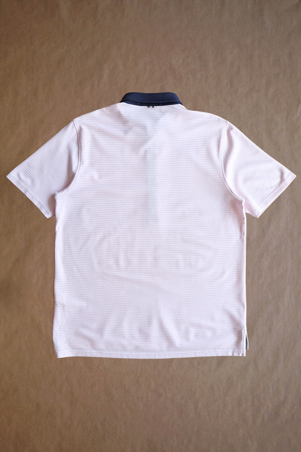 Ford 5 Button Striped Polo - Hyde Heather / White