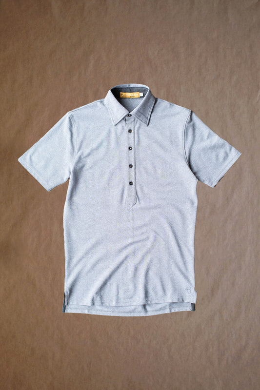 Ford 5 Button Polo - Light Grey Heather