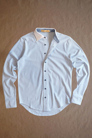 Ford Buttondown - Burnham Heather /White