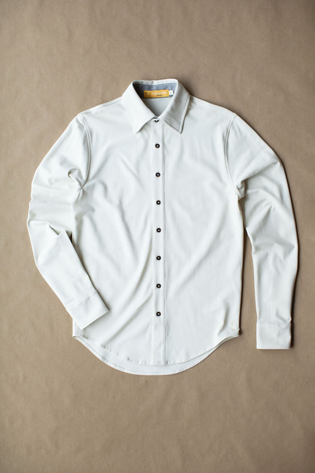 Ford Buttondown - White - Sample