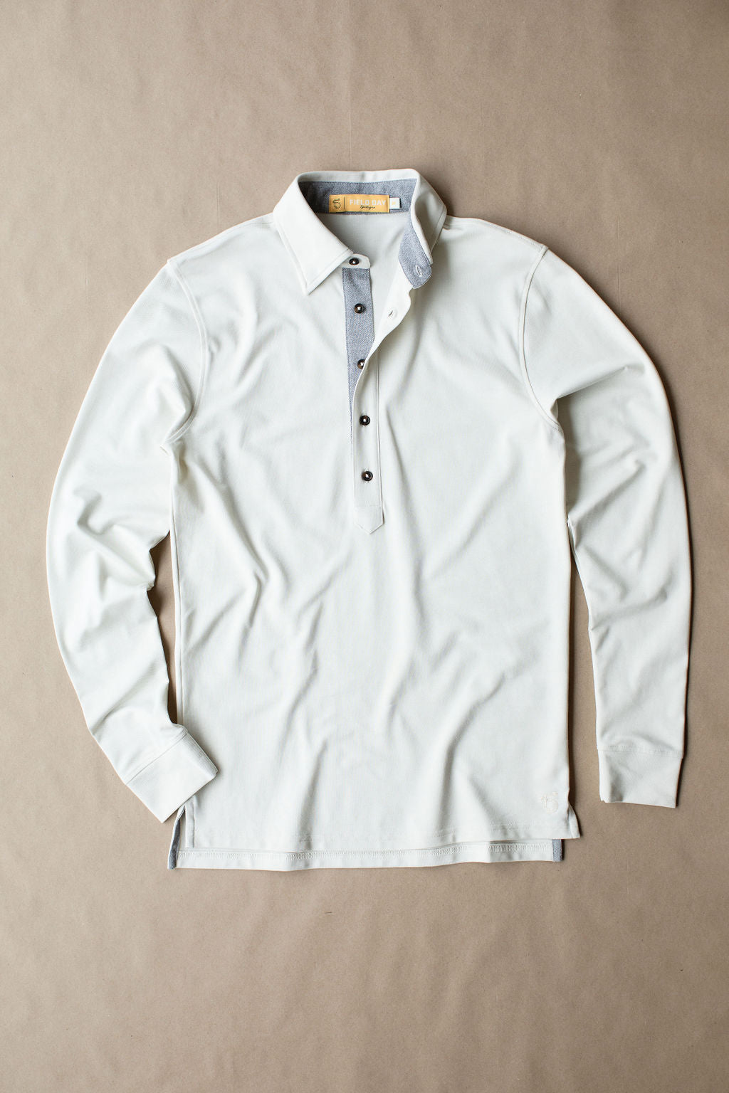 Ford 5 Button Long Sleeve Polo