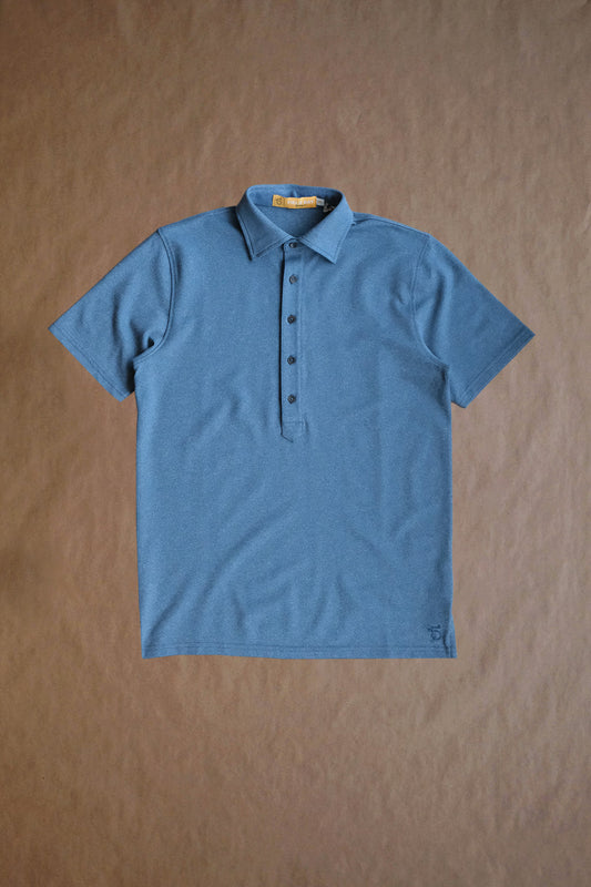 Ford 5 Button Polo - Pier Heather