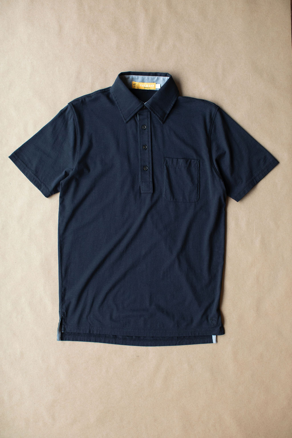 Francis Pocket Polo - Black - Sample