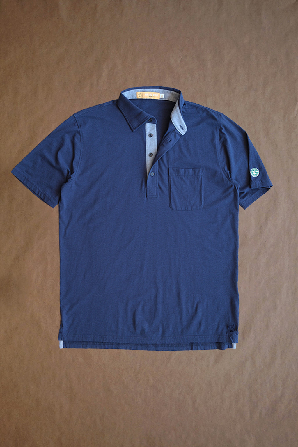 Francis 4 Button Pocket Polo - Evans Scholars Edition - Navy