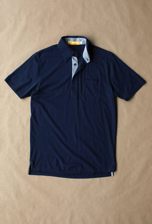 Francis Pocket Polo - Navy