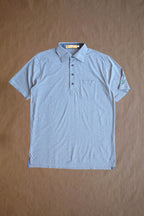 Francis 4 Button Pocket Polo - Evans Scholars Edition - Cloud Heather