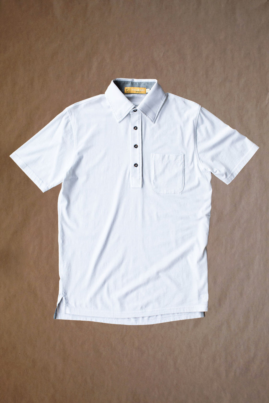 Francis Pocket Polo - White - Logo Overrun