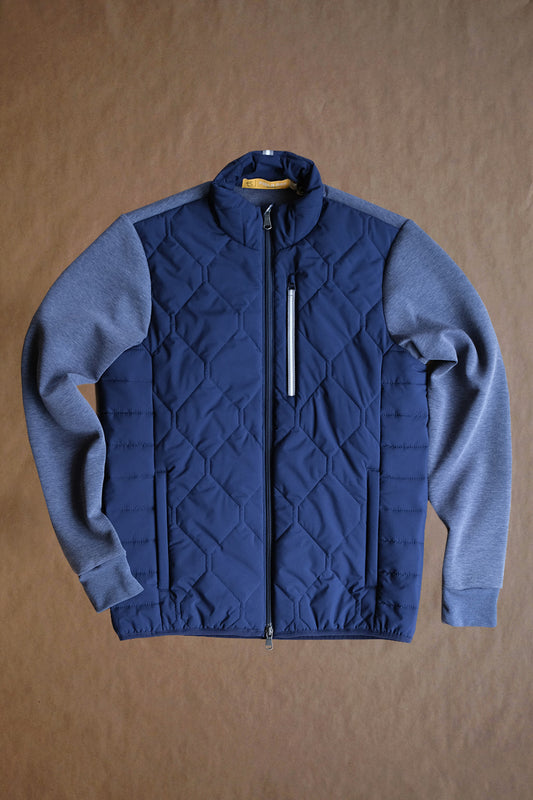 Frankie Cross Full Zip - Navy/Navy Heather