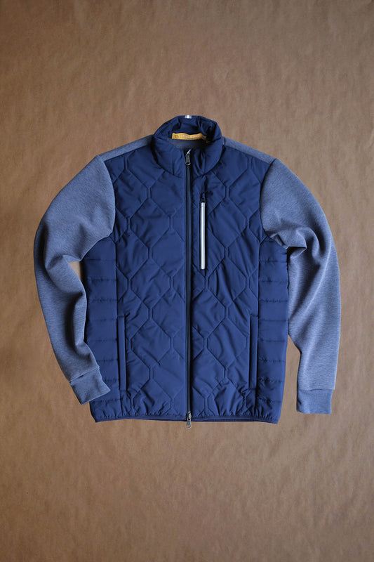 Frankie Cross Full Zip - Navy/Navy Heather