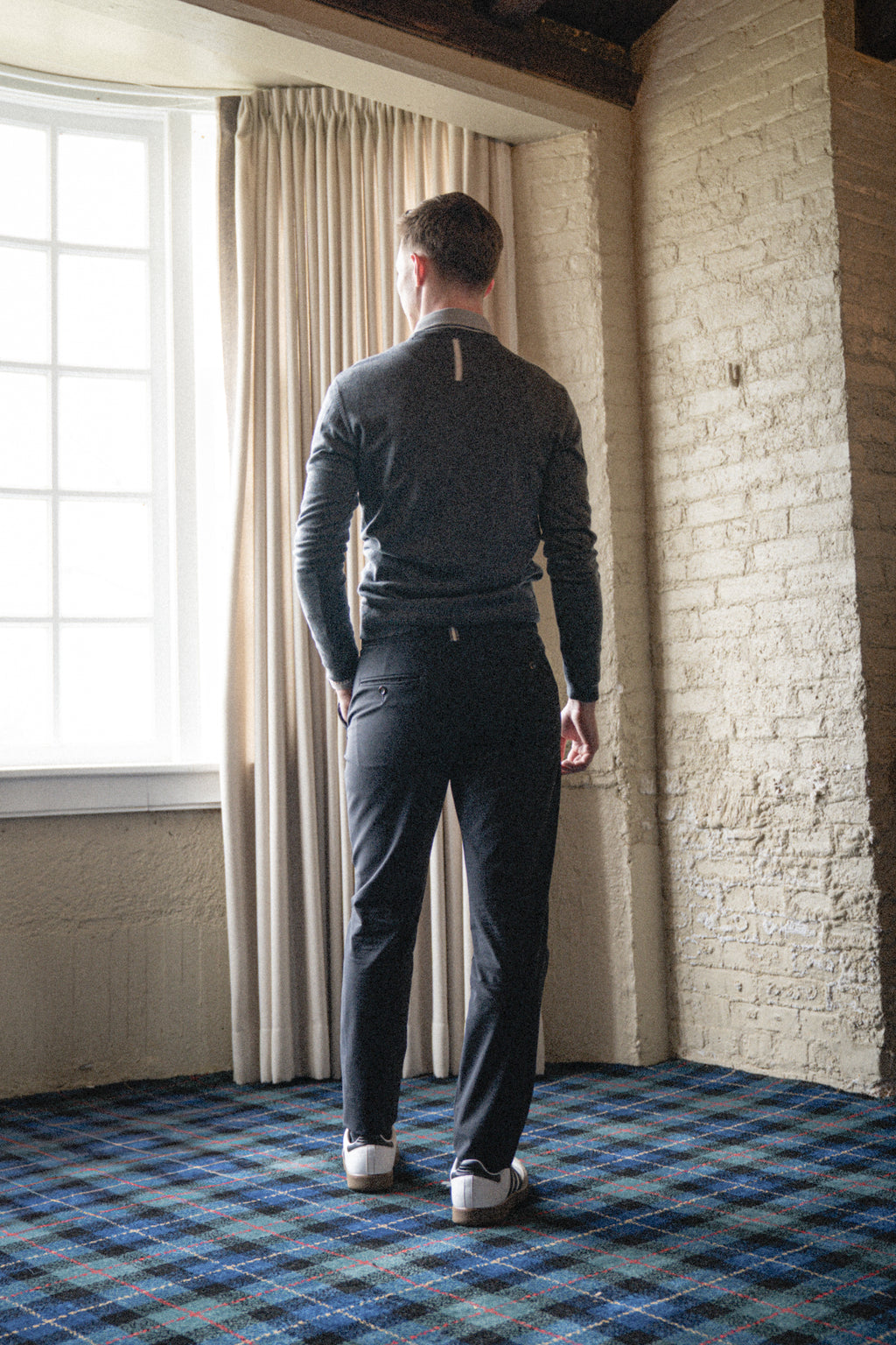 Ricketts Repel Crewneck - Salt & Pepper