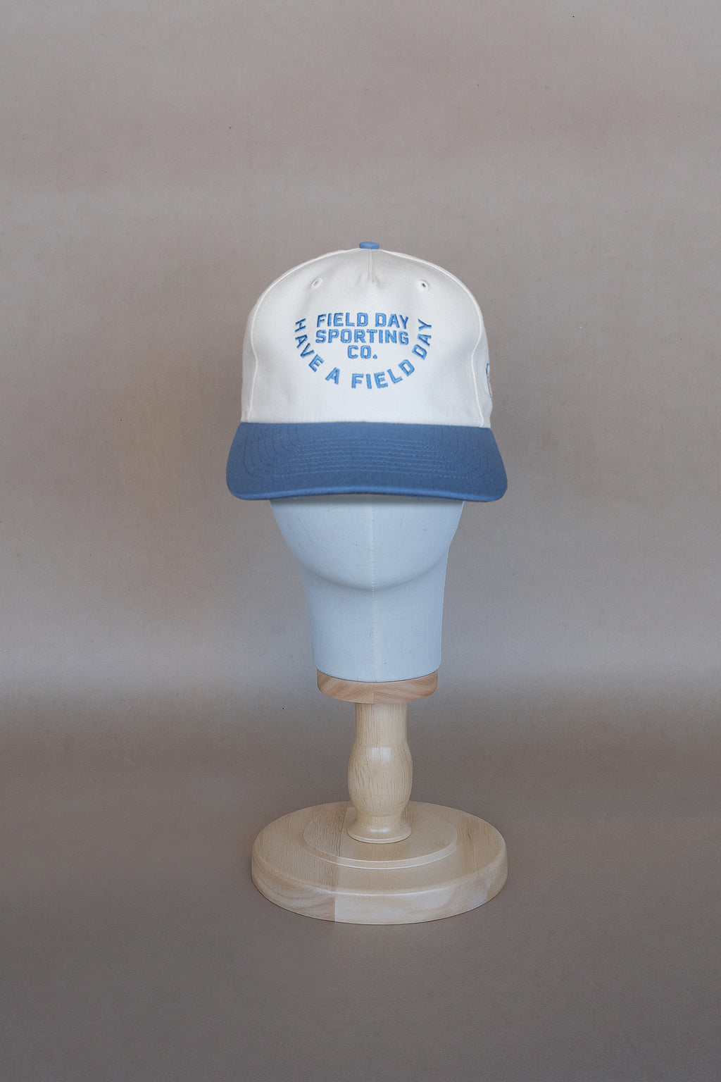 Grin Snapback - Cream/Denim