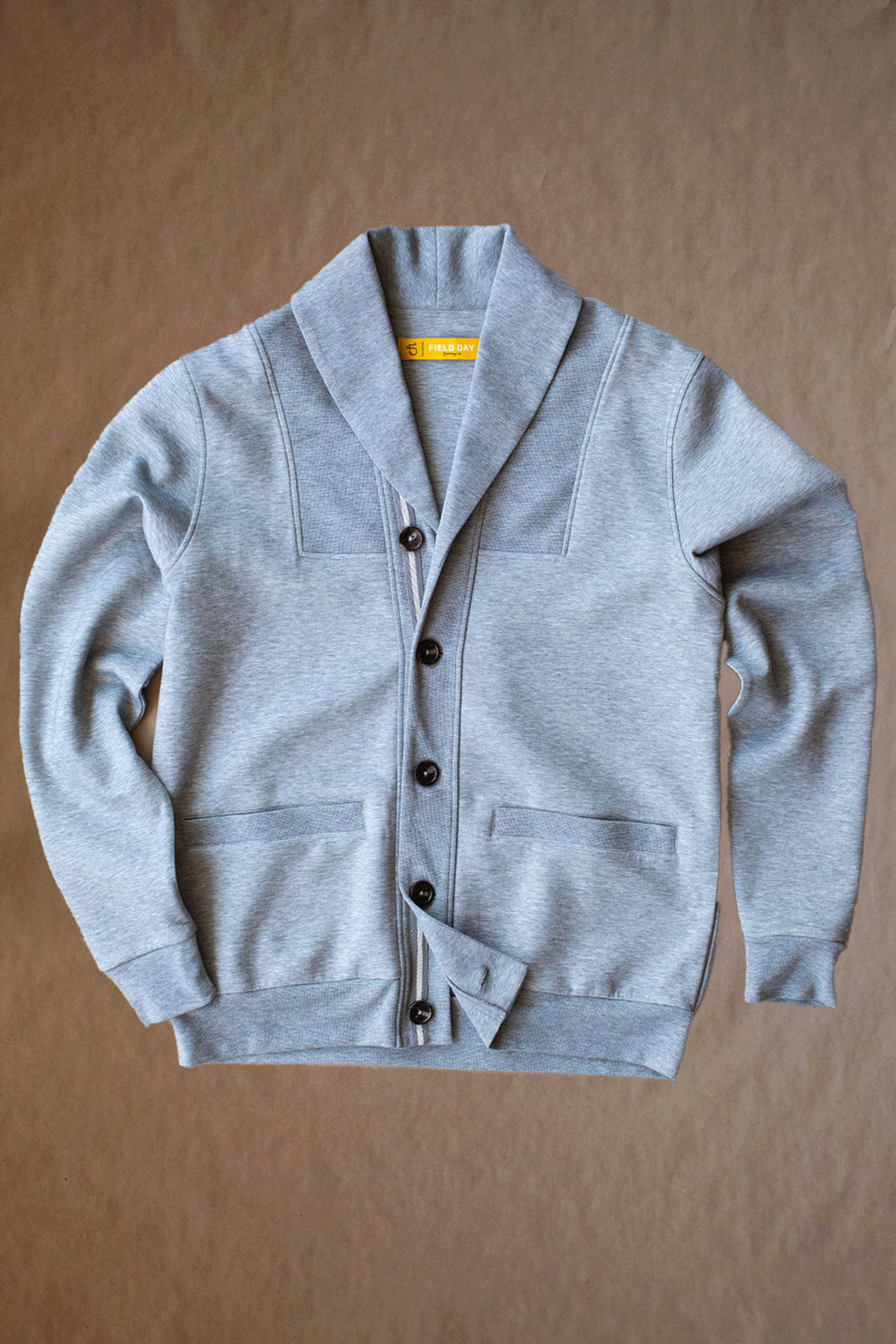 Hynds Cardigan - Lt Grey Heather