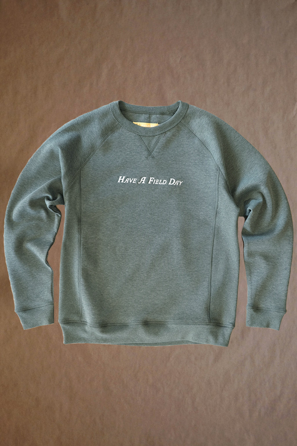 Hynds Georgia Script Crewneck - Field Heather