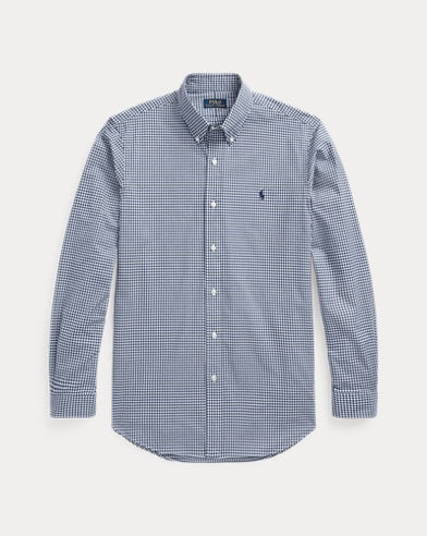 Slim Fit Checked Poplin Shirt