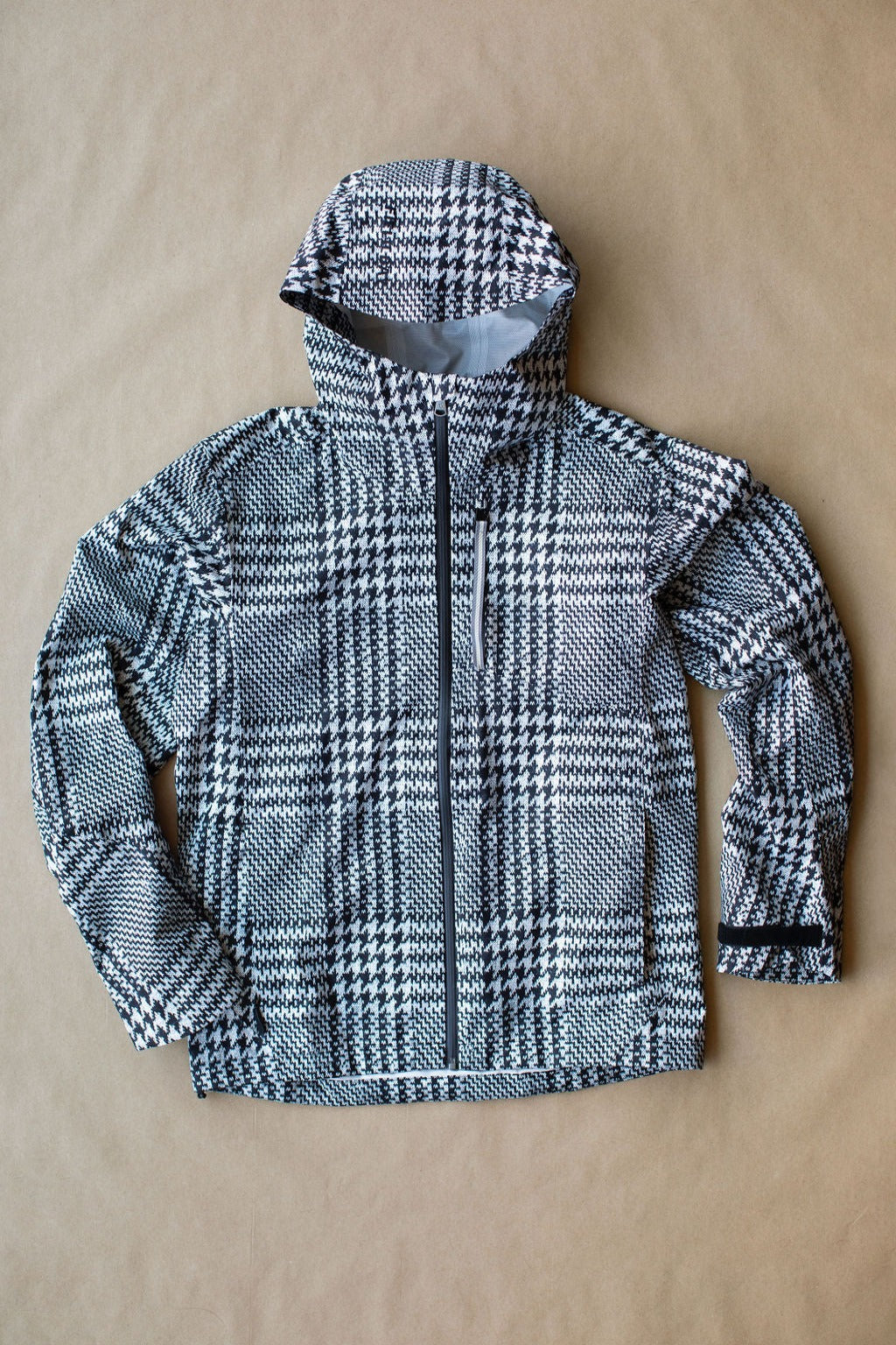 James 3 Layer Rain Jacket - Glen Check - Sample