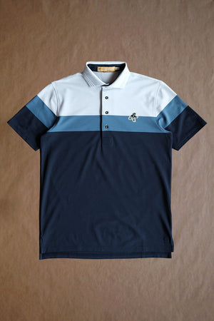 Dunne Performance Polo - White / Burnham Heritage Colorblock