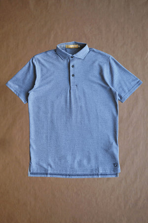 Mettille Performance Polo - Navy Geo