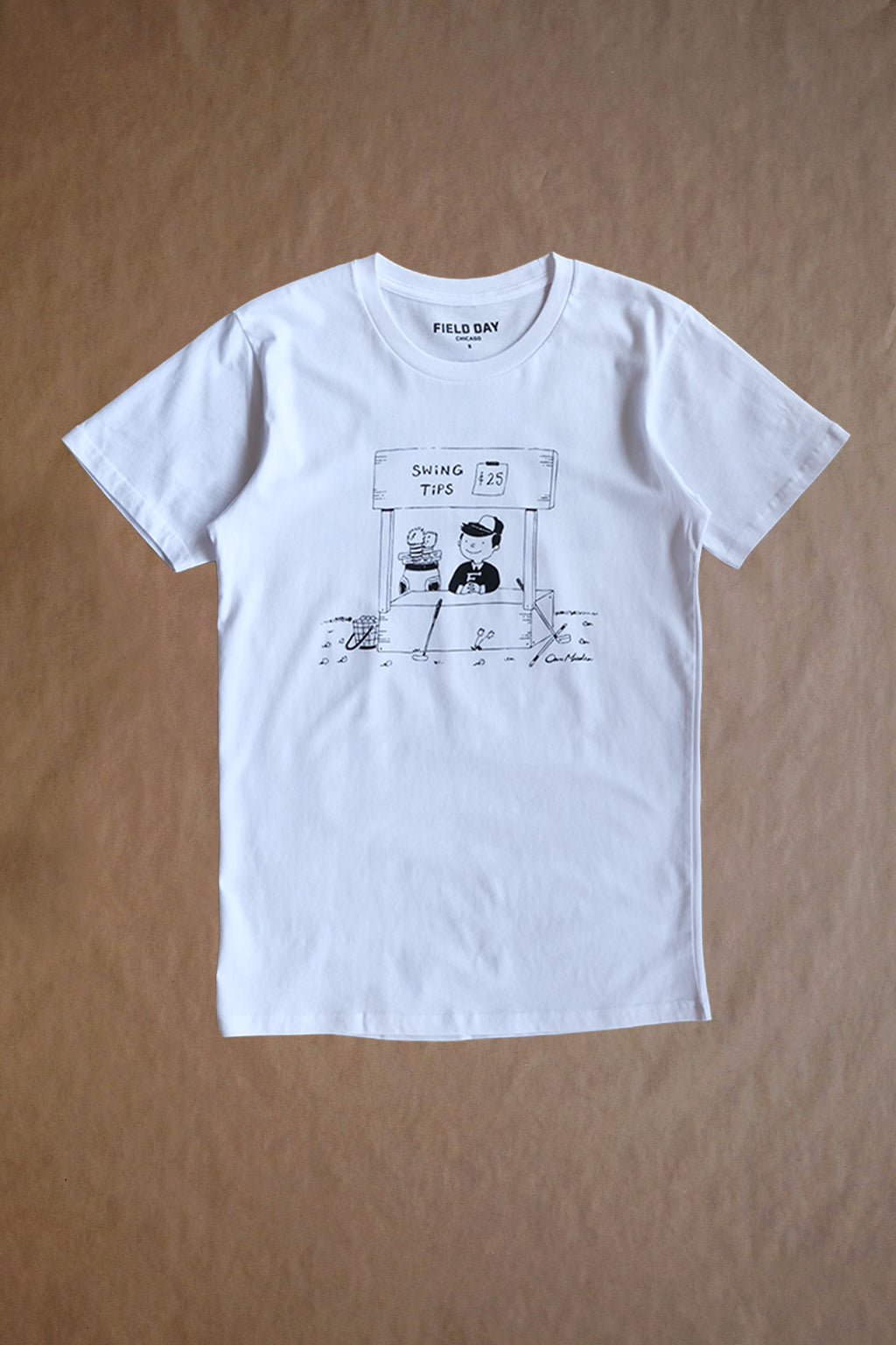 Misdea Swing Tips Tee - White