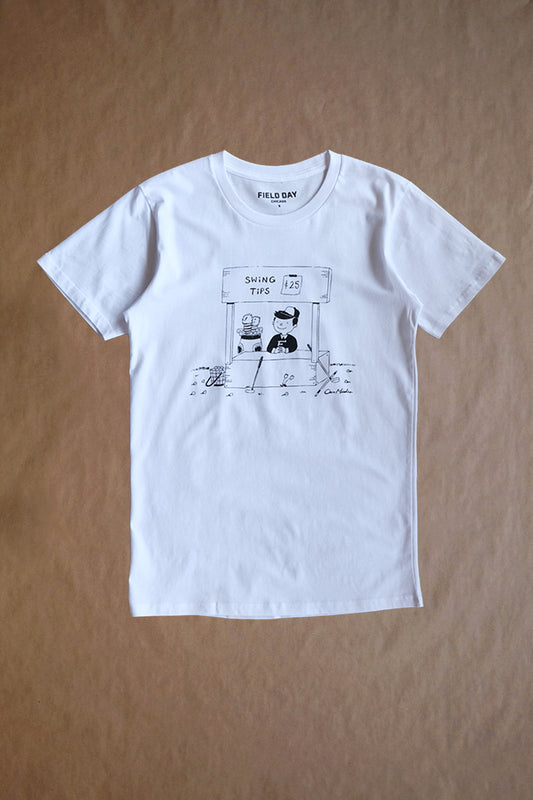 Misdea Swing Tips Tee - White