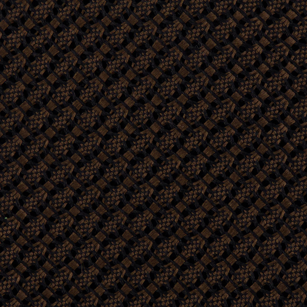 Solid Grenadine Chocolate Brown Windsor Tie
