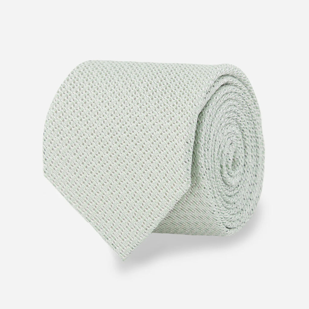 Solid Grenadine Sage Green Windsor Tie