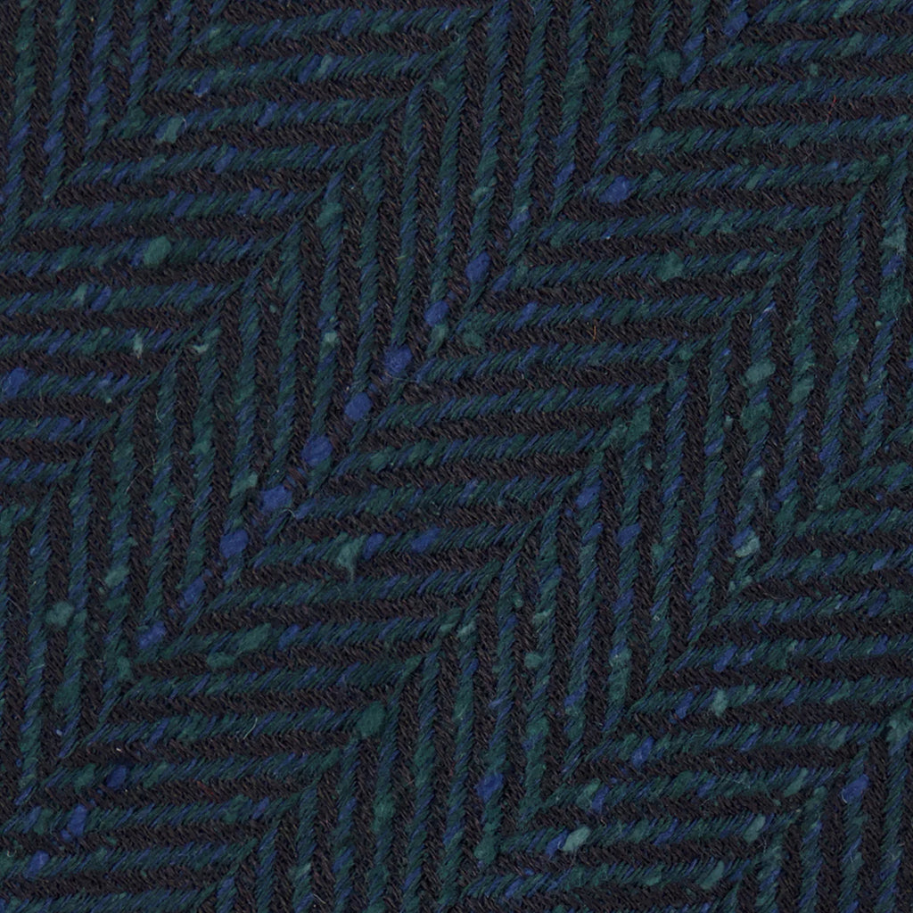 Affinato Herringbone Hunter Green Windsor Tie