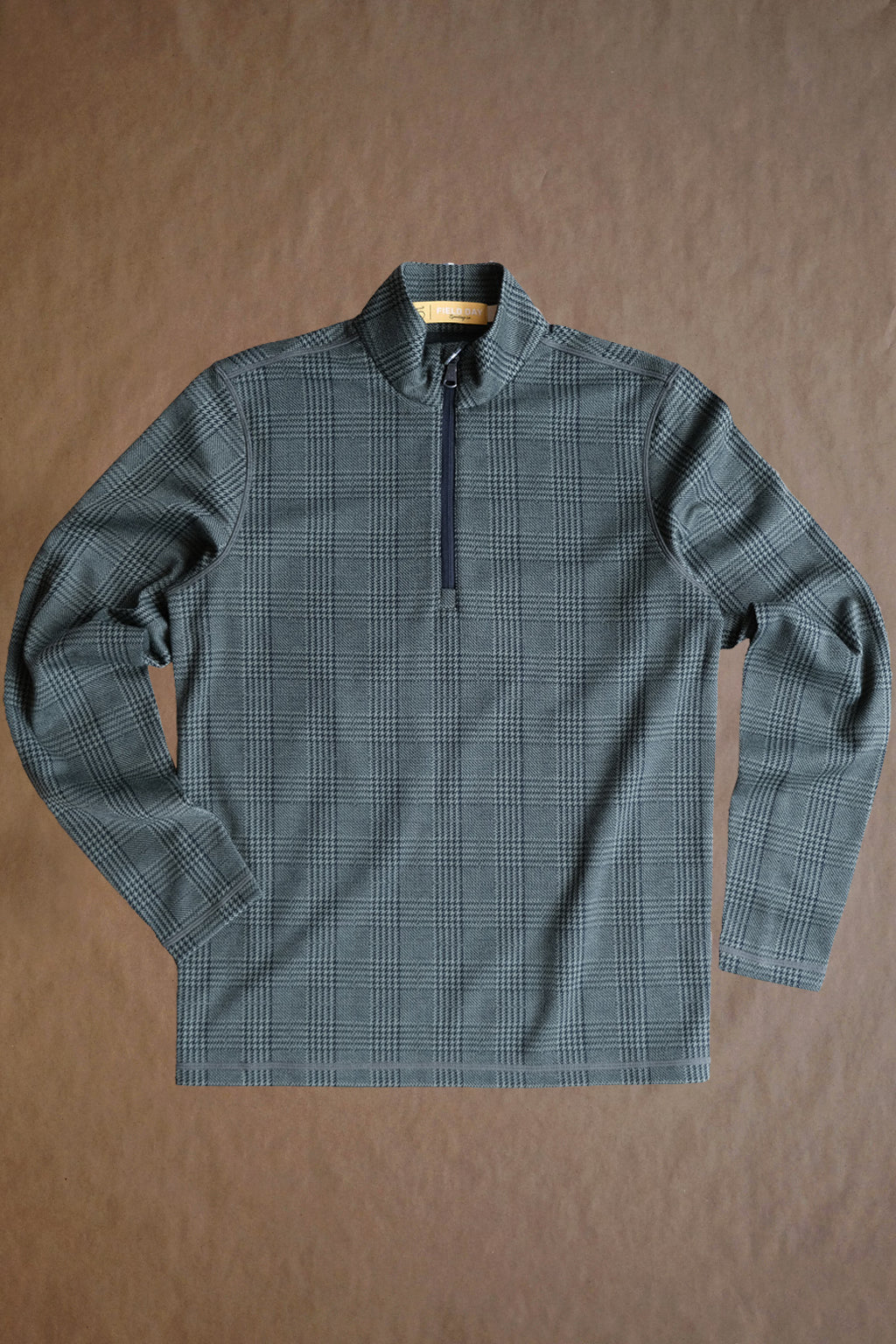 Palmer 1/4 Zip - Field Glen Check - Sample