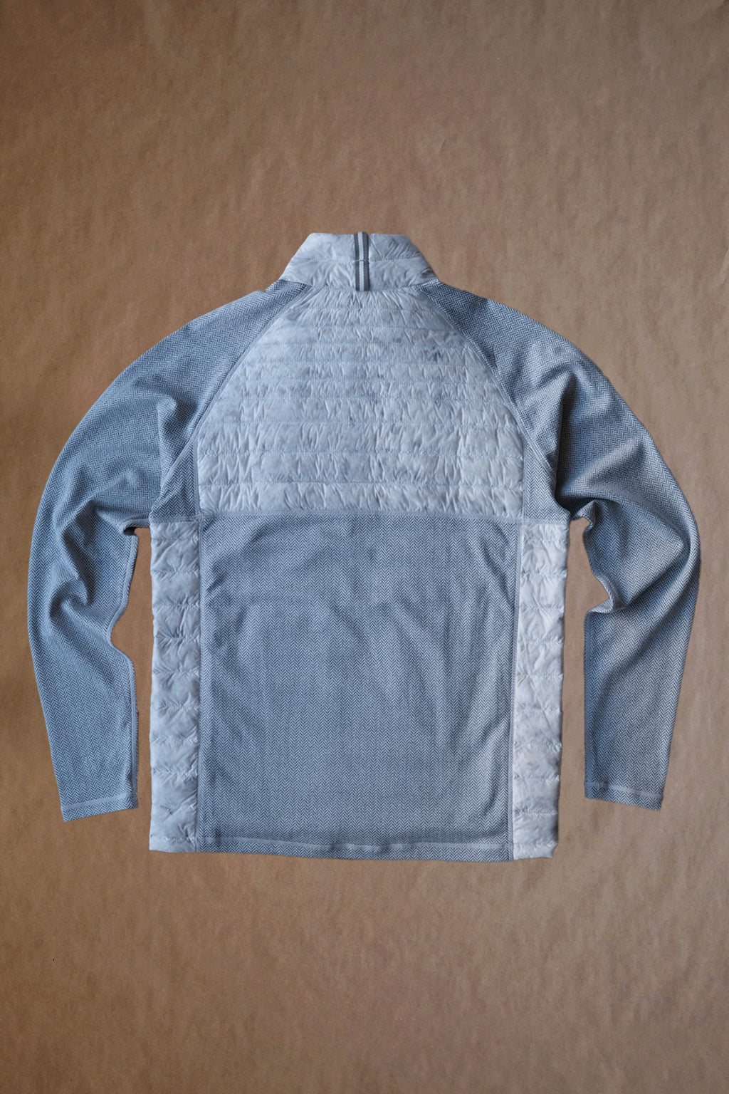 Palmer Performance Down Pullover - White Herringbone